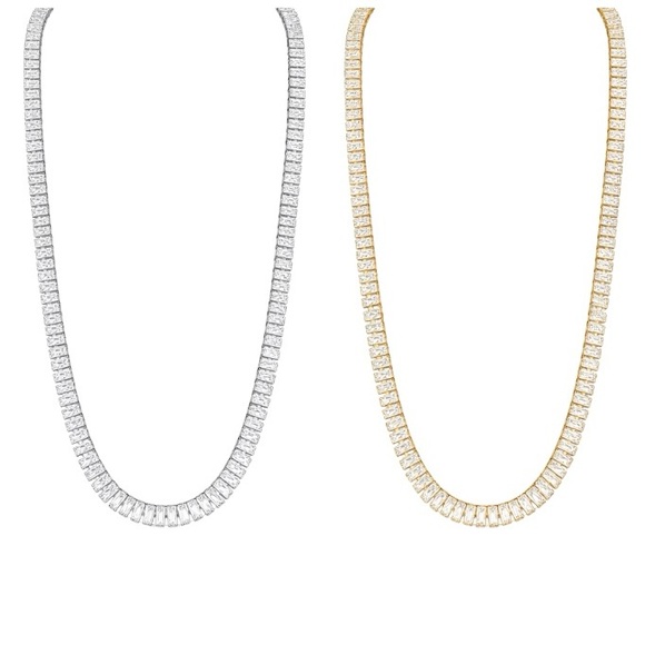 Lab Diamond Tennis Necklace The Larynah - Picture 3 of 16